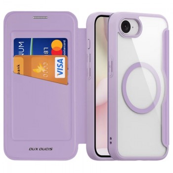 Dux Ducis Skin X Pro dirbtinos odos dėklas su magsafe - violetinis (Apple Iphone 16e/Iphone 17e) Dux Ducis Skin X Pro dirbtinos odos dėklas su magsafe - violetinis (Apple Iphone 16e/Iphone 17e)